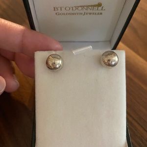 Tiffany & Co Sterling Silver Large Ball Studs